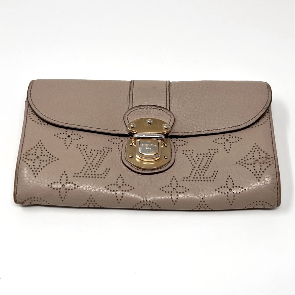 Authentic Louis Vuitton Mahina Amelia Wallet (Beige)